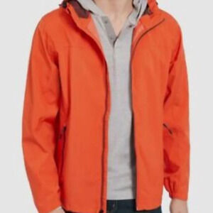 Hawke & Co NEW The Defender Packable Rain Jacket Porange Size M
